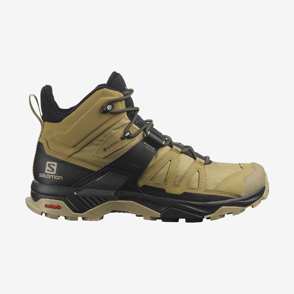 Buty Turystyczne Męskie Salomon X ULTRA 4 MID GORE-TEX - Khaki - Polska (659-NQUDVH)